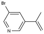 3-溴-5-(1-丙烯-2-基)吡啶, 40472-88-6, 结构式