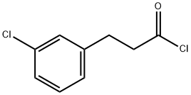 Benzenepropanoyl chloride, 3-chloro- Structure