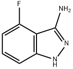 4-フルオロ-1H-インダゾール-3-アミン 化学構造式