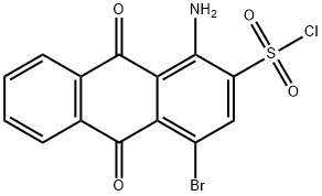 1-アミノ-4-ブロモ-9,10-ジヒドロ-9,10-ジオキソ-2-アントラセンスルホニルクロリド 化学構造式