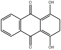 2,3-dihydro-1,4-dihydroxyanthraquinone Structure