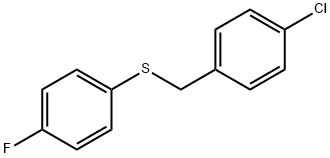 1-chloro-4-[(4-fluorophenyl)sulfanylmethyl]benzene 结构式