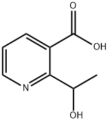 3-Pyridinecarboxylic acid, 2-(1-hydroxyethyl)- (9CI) Structure
