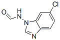 Formamide, N-(6-chloro-1H-benzimidazol-1-yl)- (9CI) 结构式