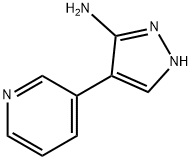 4-Pyridin-3-yl-2H-pyrazol-3-ylamine Structure