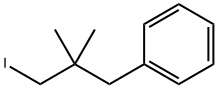 1-Phenyl-2,2-dimethyl-3-iodopropane Structure
