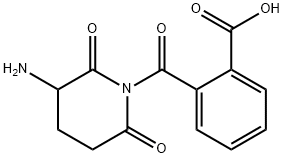 2-(3-amino-2,6-dioxo-piperidine-1-carbonyl)benzoic acid 结构式