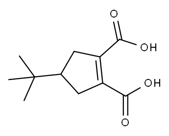 1-Cyclopentene-1,2-dicarboxylic acid, 4-(1,1-dimethylethyl)- (9CI) Structure