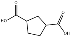 シクロペンタン-1,3-ジカルボン酸 化学構造式