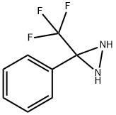 3-(TRIFLUOROMETHYL)-3-PHENYLDIAZIRIDINE, 40618-96-0, 结构式