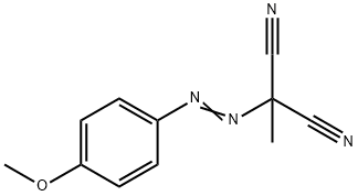 2-[(E)-(4-Methoxyphenyl)diazenyl]-2-methylmalononitrile Structure