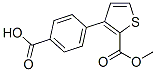 4-(2-(Methoxycarbonyl)thiophen-3-yl)benzoic acid Structure