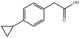2-(4-シクロプロピルフェニル)酢酸 化学構造式