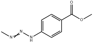 4-(3-メチル-1-トリアゼノ)安息香酸メチル 化学構造式
