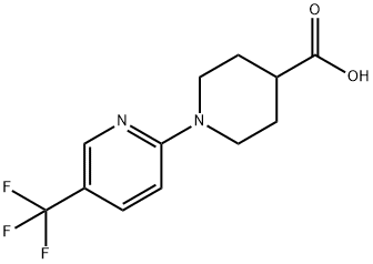 1-[5-(三氟甲基)-2-吡啶]哌啶-4-羧酸 结构式