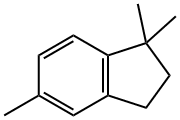 2,3-ジヒドロ-1,1,5-トリメチル-1H-インデン 化学構造式