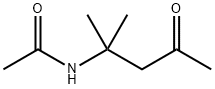 N-(1,1-ジメチル-3-オキソブチル)アセトアミド 化学構造式