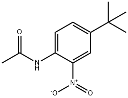 N-[4-(1,1-ジメチルエチル)-2-ニトロフェニル]アセトアミド 化学構造式