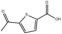 5-乙酰基噻吩-2-羧酸 结构式