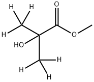 2‐ヒドロキシ‐2‐メチル‐D3‐プロピオン酸メチル‐3,3,3‐D3 化学構造式