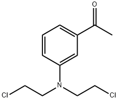 3'-[Bis(2-chloroethyl)amino]acetophenone 结构式