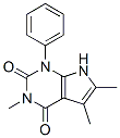 3,5,6-Trimethyl-1-phenyl-1H-pyrrolo[2,3-d]pyrimidine-2,4(3H,7H)-dione 结构式
