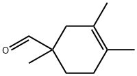 1,3,4-トリメチル-3-シクロヘキセン-1-カルボアルデヒド 化学構造式