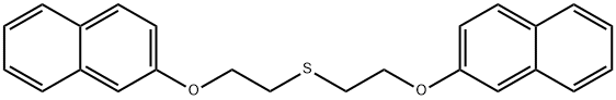 2,2'-[Thiobis(2,1-ethanediyl)bisoxy]bisnaphthalene Structure