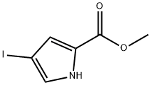 4-ヨード-1H-ピロール-2-カルボン酸メチル 化学構造式