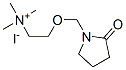 trimethyl-[2-[(2-oxopyrrolidin-1-yl)methoxy]ethyl]azanium iodide Struktur