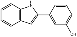 3-(1H-インドール-2-イル)フェノール 化学構造式
