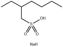 sodium 2-ethylhexanesulphonate Struktur