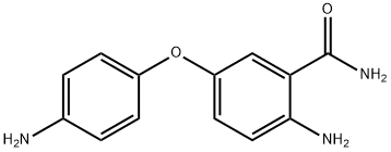 4-アミノ-3-(アミノカルボニル)フェニル4-アミノフェニルエーテル 化学構造式
