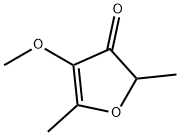 2,5-ジメチル-4-メトキシ-3(2H)-フラノン 化学構造式