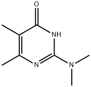 2-二甲胺基-4-羟基-5,6-二甲基嘧啶, 40778-16-3, 结构式