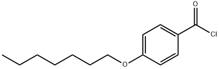 4-(ヘプチルオキシ)ベンゾイルクロリド 化学構造式