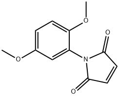 1-(2,5-二甲氧基苯基)-2,5-二氢-1H-吡咯-2,5-二酮, 40783-24-2, 结构式