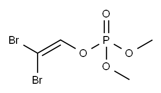 Phosphoric acid dimethyl 2,2-dibromoethenyl ester Struktur