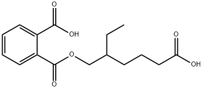 RAC-单(2-乙基-5-羧基戊基)邻苯二甲酸酯, 40809-41-4, 结构式
