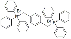 p-フェニレンビス(メチレン)ビス(トリフェニルホスホニウム)·ジブロミド 化学構造式
