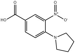 3-硝基-4-(吡咯烷-1-基)苯甲酸, 40832-81-3, 结构式