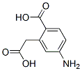 Benzeneacetic acid, 5-amino-2-carboxy- (9CI) Structure
