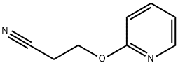 Propanenitrile, 3-(2-pyridinyloxy)- (9CI) Structure
