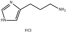 1H-イミダゾール-4-プロパン-1-アミン・2塩酸塩 化学構造式