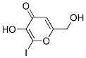 3-羟基-6-(羟甲基)-2-碘-4H-吡喃-4-酮, 40838-33-3, 结构式