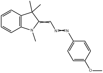 2-[[(4-methoxyphenyl)azo]methylene]-1,3,3-trimethylindoline 结构式