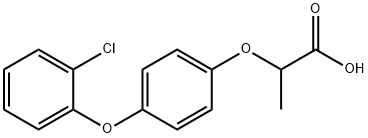 Propanoic acid, 2-[4-(2-chlorophenoxy)phenoxy]- Struktur