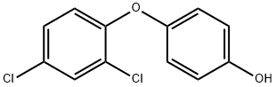4-(2,4-ジクロロフェノキシ)フェノール 化学構造式