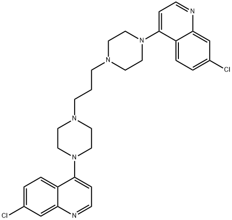 磷酸哌喹, 4085-31-8, 结构式