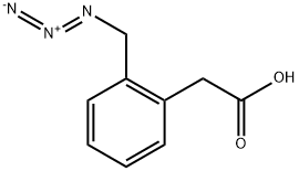 2-(アジドメチル)ベンゼン酢酸 化学構造式